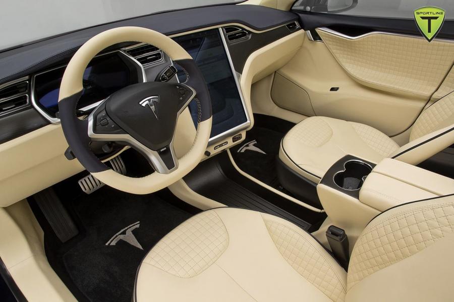 Интерьер Tesla Model S by T Sportline 2014 года  (фото 4 из 15)